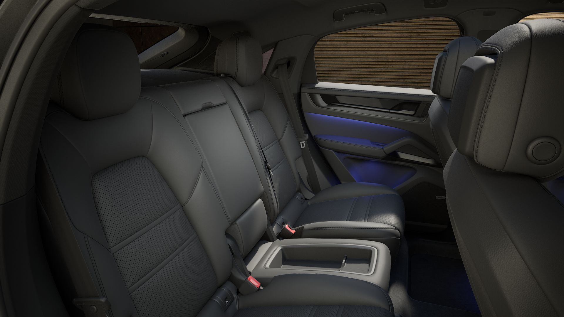 Interior view of Cayenne Coupé Black Edition