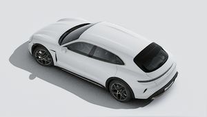 Taycan Turbo Cross Turismo -ի արտաքին տեսքը վերևից