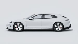 Taycan 4S Sport Turismo -ի արտաքին տեսքը ձախ կողմից
