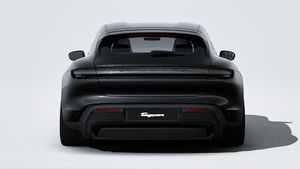 Taycan 4S Sport Turismo Black Edition -ի արտաքին տեսքը հետևից