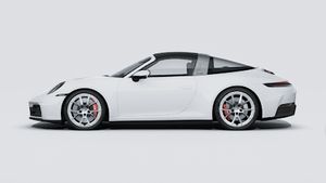 Vista exterior de 911 Targa 4S mostrando el lado izquierdo del coche