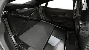 Vista interior de su Taycan Turbo GT with Weissach Package