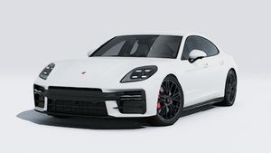 Vista exterior de Panamera GTS mostrando la parte delantera y el lado izquierdo del coche