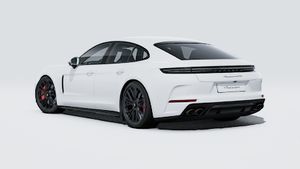 Vista exterior de Panamera GTS mostrando la parte trasera y el lado izquierdo del coche