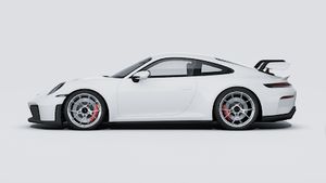 Die Außenansicht von 911 GT3 zeigt die linke Seite des Fahrzeugs