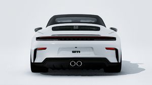 Außenansicht von 911 GT3 S/C mit Blick auf das Heck des Fahrzeugs