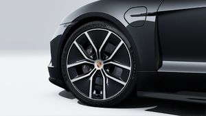 Außenansicht des Taycan Black Edition