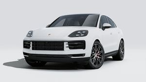 Exterior view of Cayenne S Coupé showing the front and left side of the car