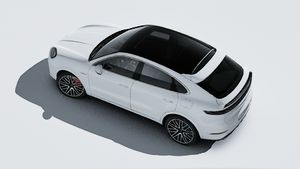Exterior view of Cayenne Turbo E-Hybrid Coupé seen from above