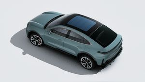 Exterior view of Cayenne Turbo Coupé Electric seen from above