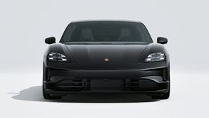 Exterior view of Taycan 4 Black Edition showing the front of the car