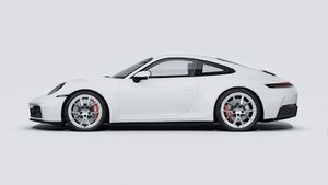 Avtomobilin sol tərəfini göstərən 911 Carrera 4S modelinin xarici görünüşü