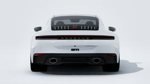 Avtomobilin arxasını göstərən 911 Carrera 4S modelinin xarici görünüşü
