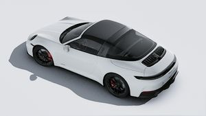 Spoljašnji pogled na 911 Targa 4 GTS gledano odozgo