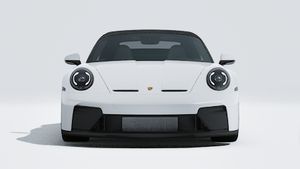 Vue extérieure de 911 GT3 S/C montrant l'avant de la voiture
