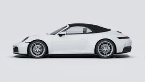 Външен изглед на 911 Carrera Cabriolet , показващ лявата страна на автомобила
