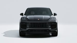Външен изглед на Cayenne S E-Hybrid Black Edition , показващ предната част на автомобила