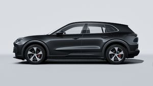 Външен изглед на Cayenne S Electric , показващ лявата страна на автомобила