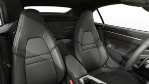 Interior view showing the front seats of 911 Carrera Cabriolet