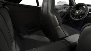 Interior view showing the back seats of 911 Carrera 4 GTS Cabriolet
