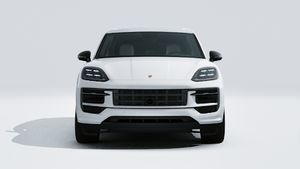 Exterior view of Cayenne E-Hybrid Black Edition showing the front of the car
