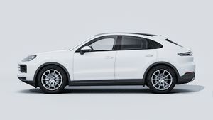 Exterior view of Cayenne Coupé showing the left side of the car