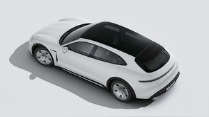 Exterior view of Taycan 4 Cross Turismo seen from above