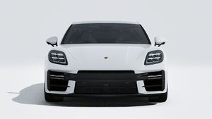 Exterior view of Panamera GTS showing the front of the car