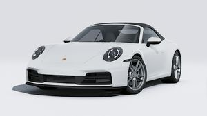 Exterior view of 911 Carrera Cabriolet showing the front and left side of the car