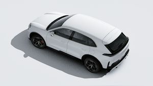 Exterior view of Cayenne Turbo Electric seen from above