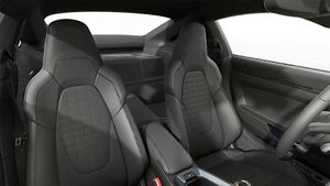 Vue intérieure montrant les sièges avant de 911 Carrera T