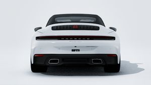 Vue extérieure de 911 Carrera Cabriolet montrant l'arrière de la voiture