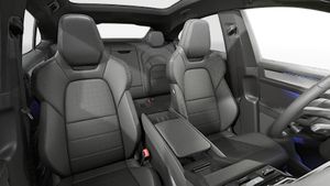 Interior view showing the front seats of Cayenne S Coupé Electric
