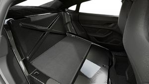 Interior view of Taycan Turbo GT with Weissach Package