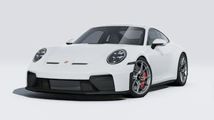 Außenansicht von 911 GT3 mit Touring-Paket mit der Vorderseite und der linken Seite des Fahrzeugs