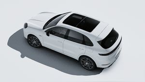 Aussenansicht von Cayenne E-Hybrid Black Edition von oben gesehen