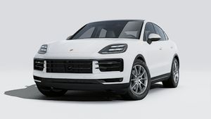 Vista esterna di Cayenne Coupé che mostra la parte anteriore e il lato sinistro della vettura