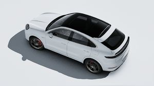 Vista esterna di Cayenne Turbo E-Hybrid Coupé dall'alto