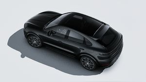 Vista esterna di Cayenne E-Hybrid Coupé Black Edition dall'alto