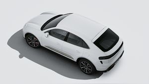 Vue extérieure de Macan Turbo vue d'en haut