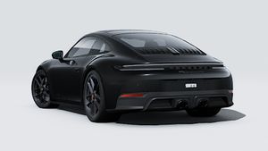 Vista exterior de 911 Carrera GTS mostrando la parte trasera y el lado izquierdo del coche