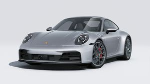 Vista exterior de 911 Carrera 4S mostrando la parte delantera y el lado izquierdo del coche