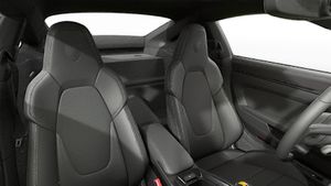 Vista interior de los asientos delanteros del 911 GT3 with Touring package