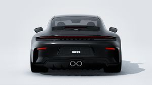 Vista exterior de 911 GT3 with Touring package mostrando la parte trasera del coche