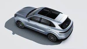 Vista exterior de Cayenne E-Hybrid vista desde arriba