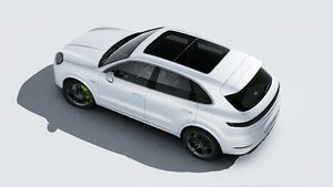 Vista exterior de Cayenne Turbo E-Hybrid vista desde arriba