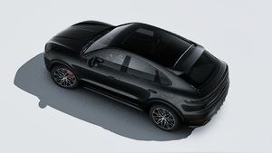 Vista exterior de Cayenne S E-Hybrid Coupé Black Edition vista desde arriba