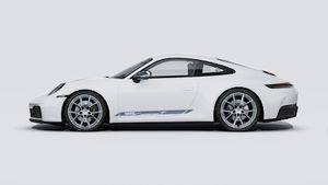 Exterior view of 911 Carrera T showing the left side of the car