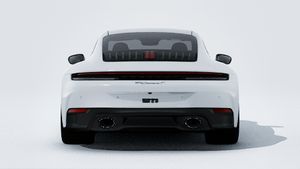 Exterior view of 911 Carrera T showing the rear of the car