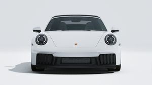 911 Carrera 4 GTS Cabriolet 外观图，显示汽车前部